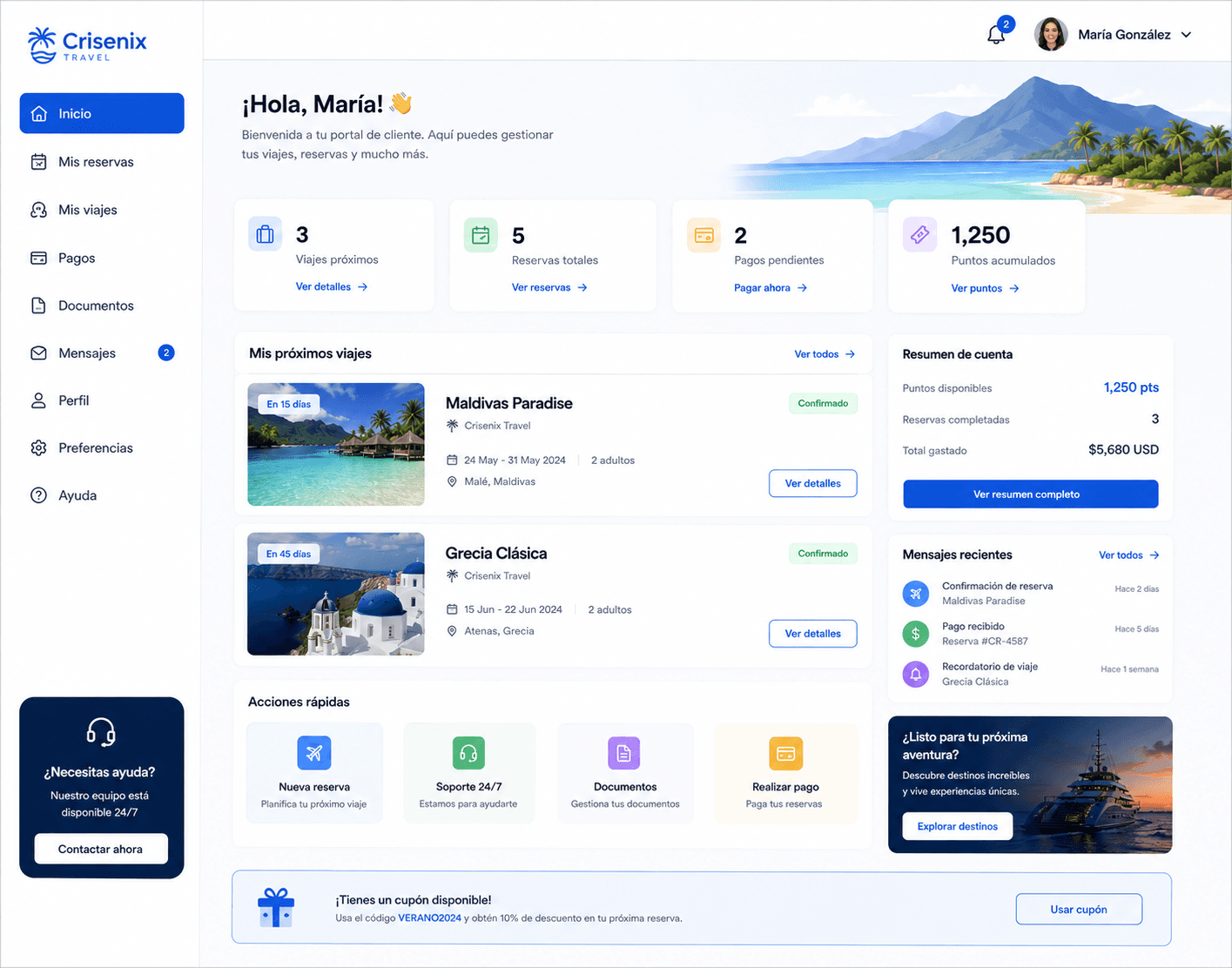 Plataforma web y portal de cliente