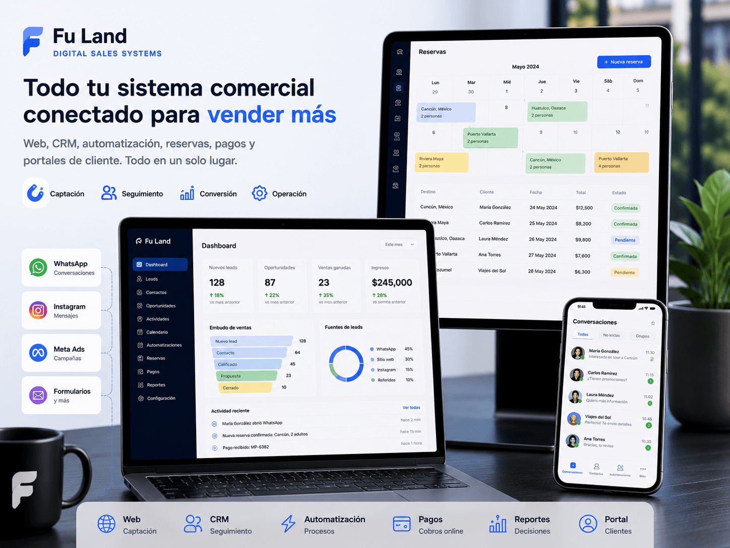 Sistema comercial digital Fu Land